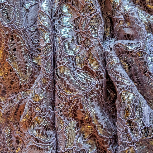 Last One  Lavender Moonlight Shimmer Dress Romper - Picture 6 of 6